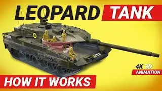 Leopard 2 Main Battle Tank How it Works with modular Space Armour Leopard 2A6 Loepard 2A4