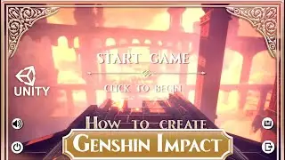 How to make genshin impact in Unity [Realistic Genshin Impact title Screen] - Unity URP