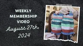 August 27th, 2024 / Weekly Membership Video / Crazy Sock Lady