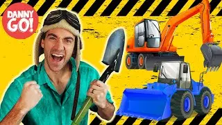 Digging In The Dirt! Construction Vehicles Dance 🚜 /// Danny Go! Movement Activity Songs for Kids