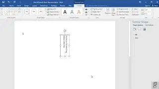 How to Type Text Vertically in Word 2016