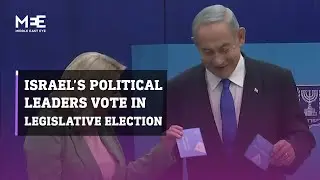 Israel’s political leaders cast their votes in legislative election