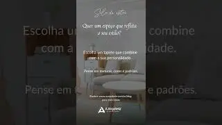 A Arquiteta - Dica do dia de Arquitetura e Decoração 22. Sala de estar.