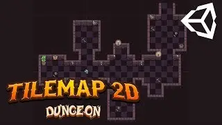 Making one DUNGEON Level map by using TILEMAP2D in Unity