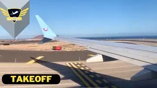 TUIFly Boeing 737 Max Start 🛫 von Teneriffa( Passagiersicht)