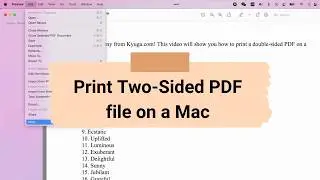 How to print two-sided PDF file on a Mac | Step-by-Step Tutorial