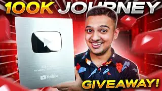 0 to 100K Subscribers Journey - Silver Play Button Unboxing⚡️Giveaway Announcement !! 🔥