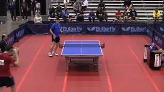 Mens Singles Rd 32: Barney Reed vs. Joseph Cochran - 2011 US Table Tennis Championships