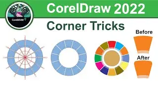 How to use 2 Side Corner round in CorelDraw 2022 tutorial by, Amjad Graphics