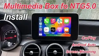 How to install the NTG 5.0 CarPlay and Androidi auto box of the Mercedes