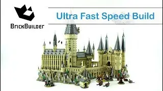 Ultra Fast Speed Build Hogwarts Castle - Second Biggest set Ever 6020 - Harry Potter 71043