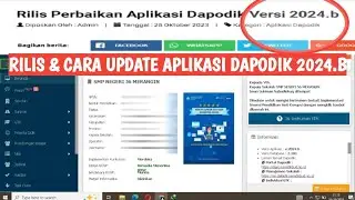 RILIS & CARA UPDATE DAPODIK VERSI 2024.B