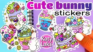 🐰💖Cute Bunny STICKERS /How to Make Stickers /Kawaii Stickers