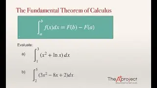 The Fundamental Theorem of Calculus  - First Examples