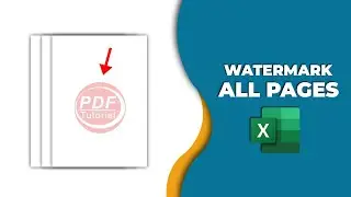 How to insert watermark in Excel on all pages