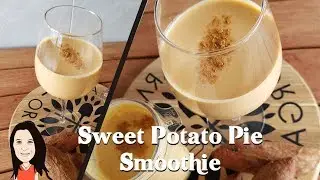 Sweet Potato Pie Breakfast Smoothie - Clean Eating Vegan Weight Loss Shake!