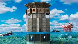 Living in a Secret Under Water Bunker - Rust