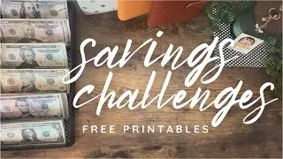 ✨ Savings Challenges | New Free Printable Games | Giveaway Update!