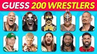 Guess Top 200 WWE Superstars in Just 3 SECONDS 💪👊