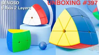 Unboxing №397 2-слойный пентаэдр | Sengso Five Axis Two-layers Cube | 5 Axis 2 Layers