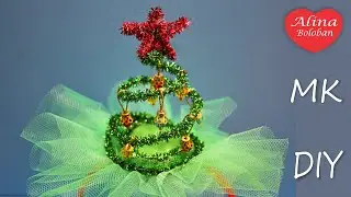 Ободок с Ёлочкой . Костюм Ёлочки ч2 / Hand Made. Christmas tree. Diy