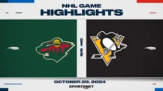 NHL Highlights | Wild vs. Penguins - October 29, 2024