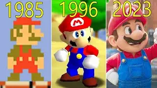 Evolution of Super Mario Games & Movie 1985 - 2023