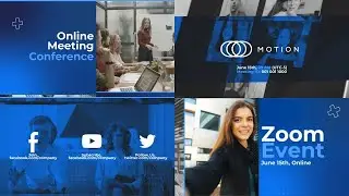 Zoom Video Conference Event After Effects Templates