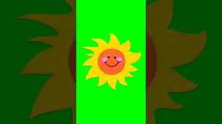 Green Screen Animated Sun #shorts #sun #greenscreen