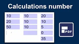 How to calculations number in fillable pdf form using pdfelement