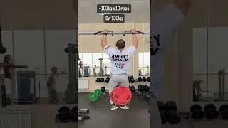 Andrey Smaev Pull Ups +100kg x 10 reps #shorts #pullups #спорт #подтягивания #смаев