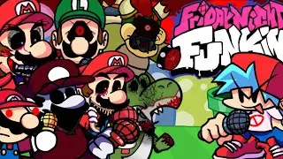 Friday Night Funkin' - V.S. Mario.EXE FULL WEEK + Bonus Songs - FNF MODS [HARD]