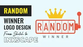 Random Winner Logo Design Process from Sketch to INKSCAPE