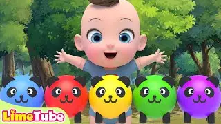 Color Panda Surprise Egg | The Ants Go Marching | Nursery Rhymes | Kindergarten | LimeAndToys