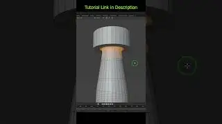 Pillar with Bevel Edges in Blender Software