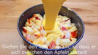 quick and easy apple pie recipe, 5 minutes of work and 25 minutes of baking # 139