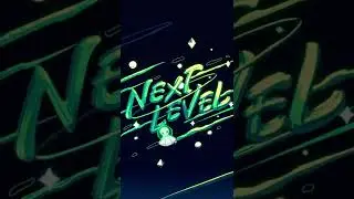 “Next Level” - Blender 3D with Grease Pencil Typography 👽🛸