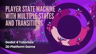 Player State Machine with States and Transitions: Godot 4.2 Tutorial - Pt 28 - 2D Platform Game