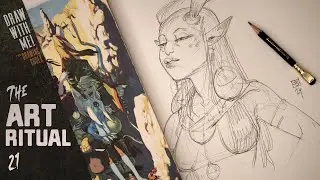 Art Ritual 21: Let's Sketch Some Faces! (Real Time Drawing Session)