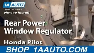 How To Replace Rear Window Regulator 03-08 Honda Pilot