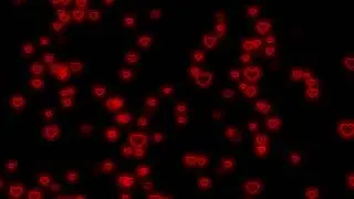 Flying Heart❤️Heart Neon Lights Love Heart Background Video Loop [3 Hours]