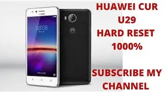 Huawei Cur U29 Pin Patten Unlock Hard Reset 1000% Working