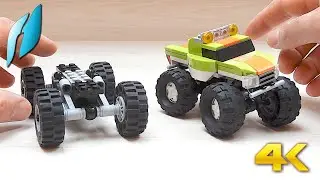 Modified Lego Creator 31101 Monster Truck with My Own Steering System/Plate (MOC - 4K)