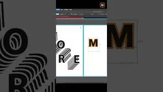 Transform Text Effect #illustrator #tutorial #shorts #trending #graphicdesign