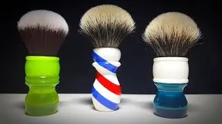 Бритьё. Новые помазки для бритья с АлиЭкспресс. New shaving brushes from AliExpress.