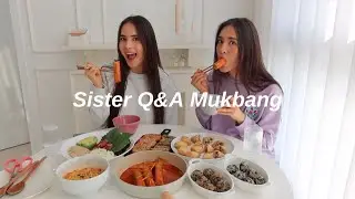 Mukbang Q&A: Half Korean SISTERS living together in Seoul, Love Language, MBTI, Biggest Fears, K-POP