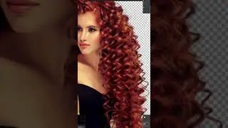 The Best Way to Select Hair - Photoshop Tutorial #shorts