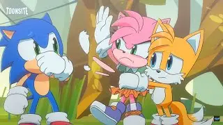 Sonic y Tails usan a Amy de juguete animation