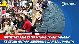 Identitas Pria Memasukkan Tangan ke Baju Wanita di Kolam Renang