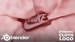 Dynamic Cloth Logo Animation in Blender 3D - Blender 3D Tutorial